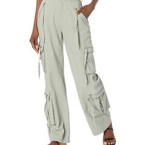 NWT: Blank NYC Rib Cage Wide Leg Oversized Cargo Pants Size 25